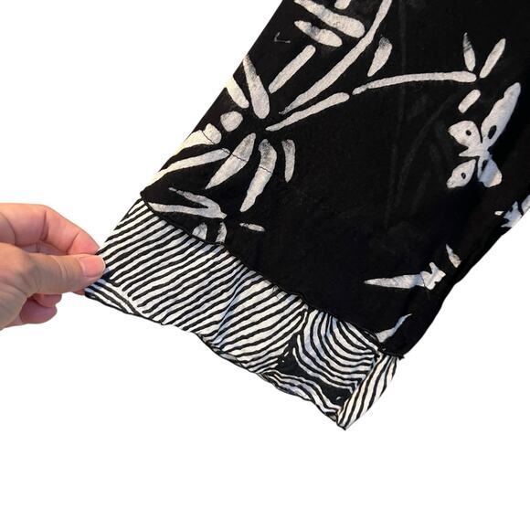 Soft Surroundings Womens Bamboo Bella Top Size 2X Tunic Lightweight Black Blouse - Picture 4 of 9